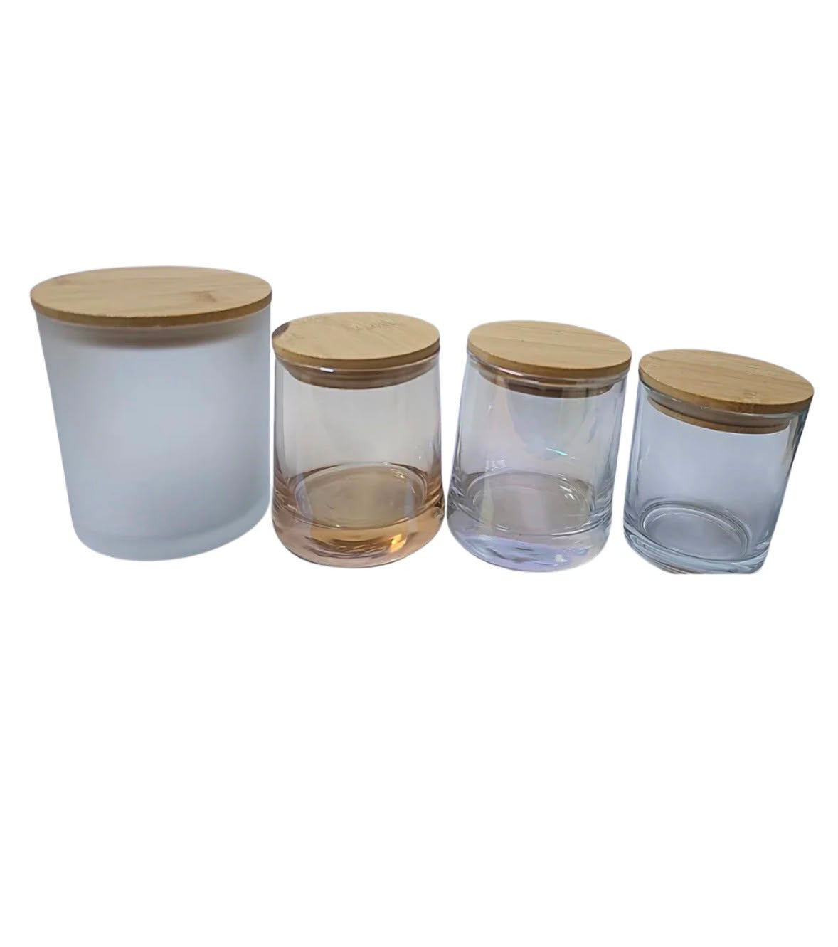 Envases con Tapa de Bambú