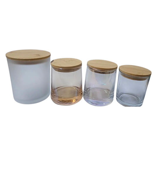 Envases con Tapa de Bambú